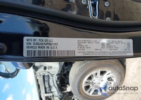 2023 Jeep Wagoneer Series I 4X2 из США, поврежденный, VIN 1C4SJUAT4PS551052